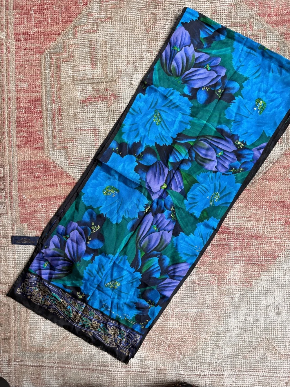 Oscar de la Renta silk scarf